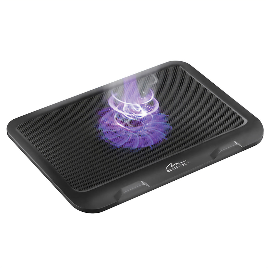 PAD DI RAFFREDDAMENTO SILENZIOSO - Pad di raffreddamento per computer portatili da 15,6" e più piccoli, silenzioso, potente, ventole da 13,5 cm, porta USB pass-through