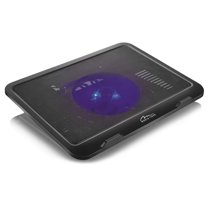 PAD DI RAFFREDDAMENTO SILENZIOSO - Pad di raffreddamento per computer portatili da 15,6" e più piccoli, silenzioso, potente, ventole da 13,5 cm, porta USB pass-through