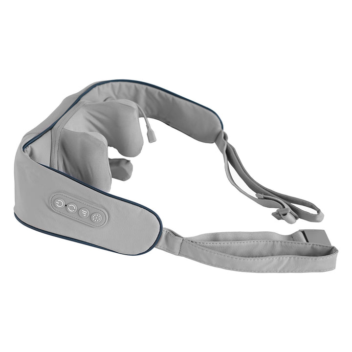 Massaggiatore per spalle e collo. Shiatsu, imitazione delle mani 5D, 6 teste massaggianti, 3 modalità, 3 velocità, senza fili, porta di ricarica USB-C MASSAGGIATORE PER COLLO E SPALLE