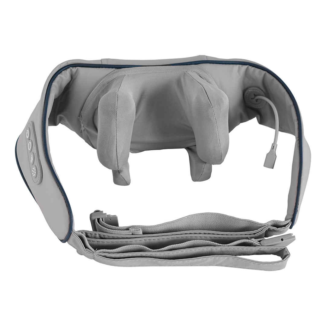 Massaggiatore per spalle e collo. Shiatsu, imitazione delle mani 5D, 6 teste massaggianti, 3 modalità, 3 velocità, senza fili, porta di ricarica USB-C MASSAGGIATORE PER COLLO E SPALLE