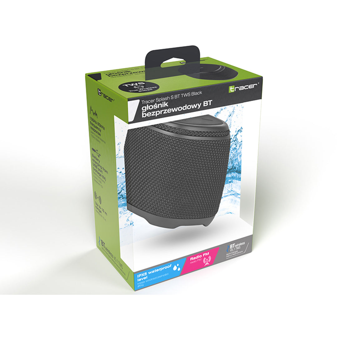 Altoparlante wireless TRACER, Bluetooth 5.1, tecnologia TWS, 5W, Splash S