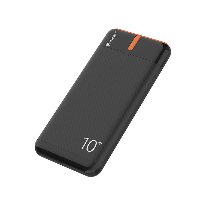 Tracer Powerbank, 10000 mAh, nero e arancione, USB C, 2A, EnerGo