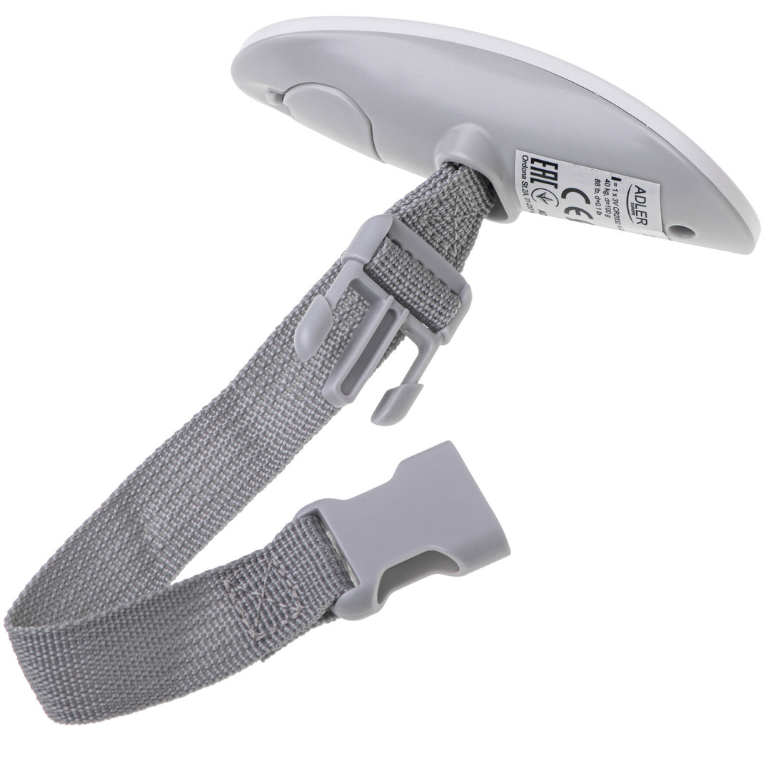 Bilancia Adler, fino a 40 kg, display LCD, funzione tara e stabilizzazione, bianco e grigio, AD 8189