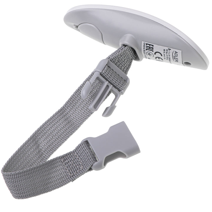 Bilancia Adler, fino a 40 kg, display LCD, funzione tara e stabilizzazione, bianco e grigio, AD 8189