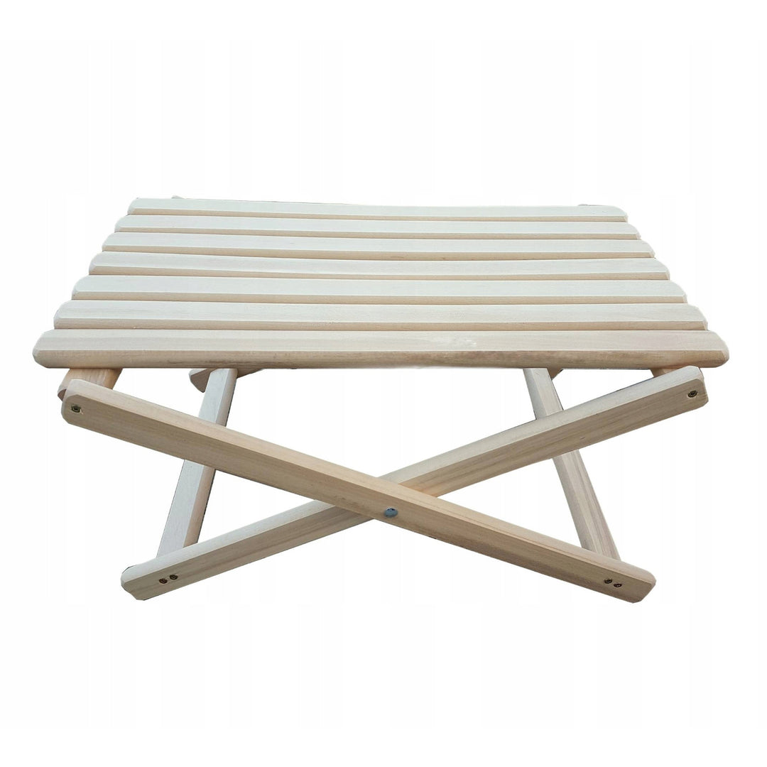 Set di 2 sedie da spiaggia+ tavolino in legno, colore nero Woodok