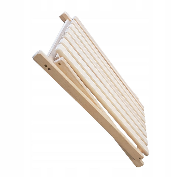Set di 2 sedie da spiaggia+ tavolino in legno, colore nero Woodok