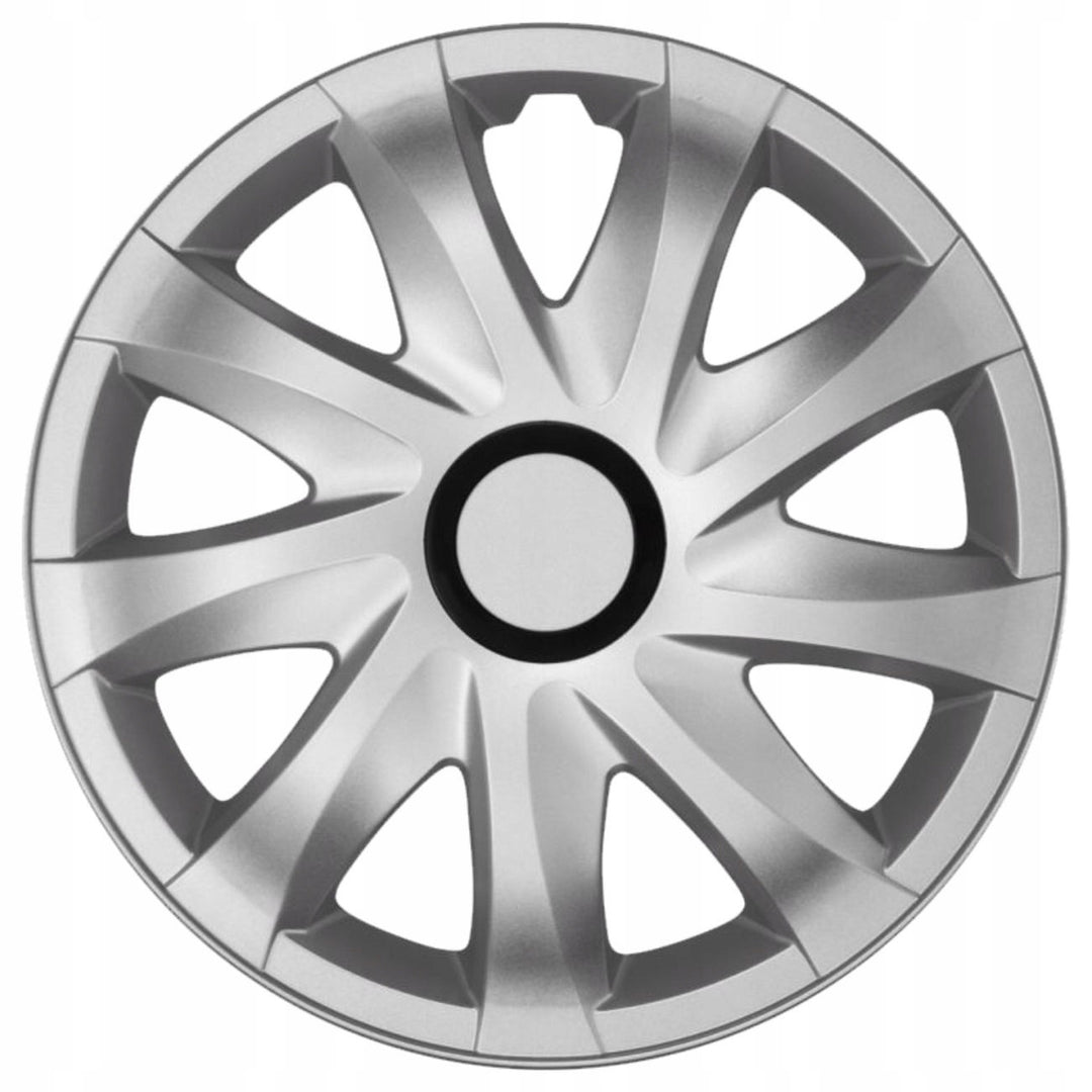 Coprimozzo universale 16'' NRM Kando argento a pressione 1 pezzo