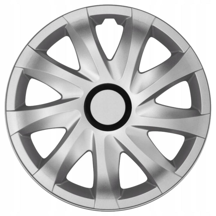 Coprimozzo universale 16'' NRM Kando argento a pressione 1 pezzo