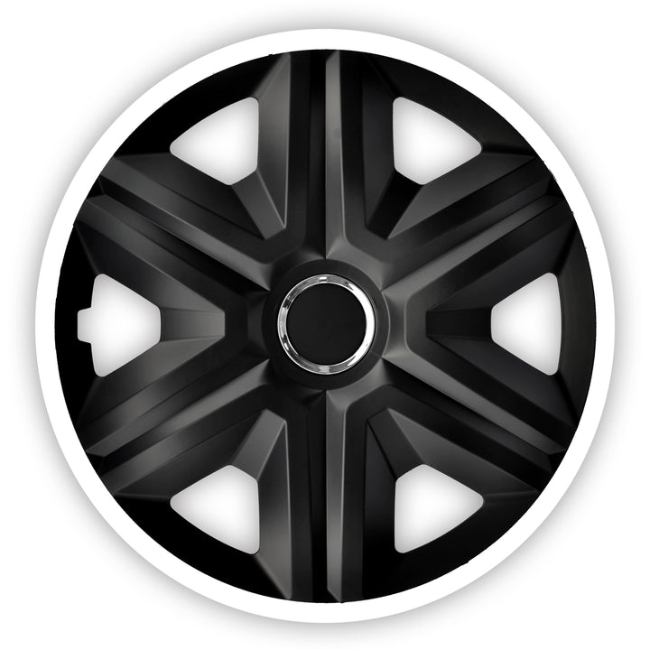 NRM Fast Lux 15'' coprimozzo universale nero/bianco 1 pezzo