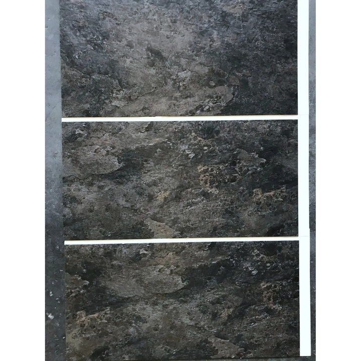 Piastrelle autoadesive per pareti e pavimenti Fliesana, set di 3, impermeabili, design in pietra naturale (ardesia)