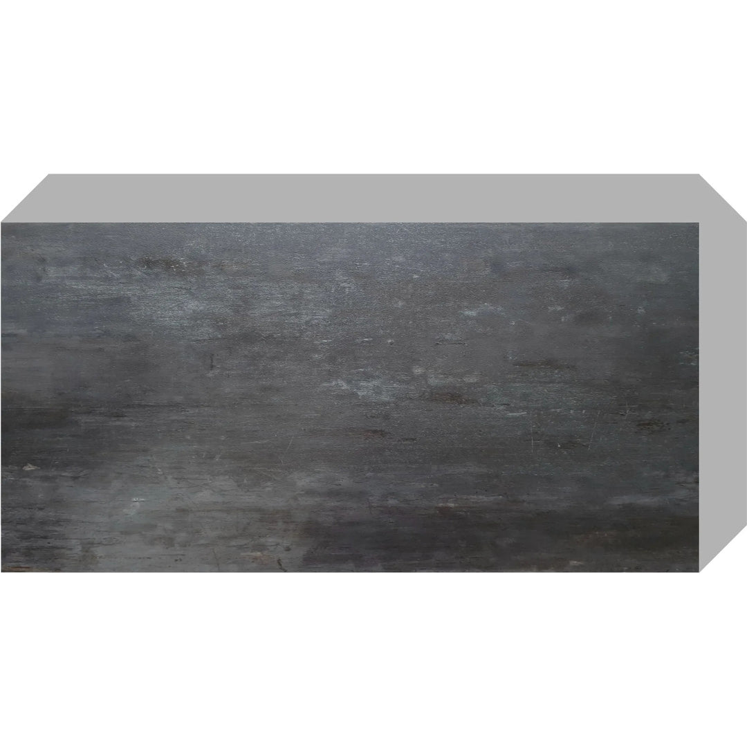 Piastrelle autoadesive per pareti e pavimenti Fliesana, set di 3, impermeabili, design in pietra naturale, colore nero