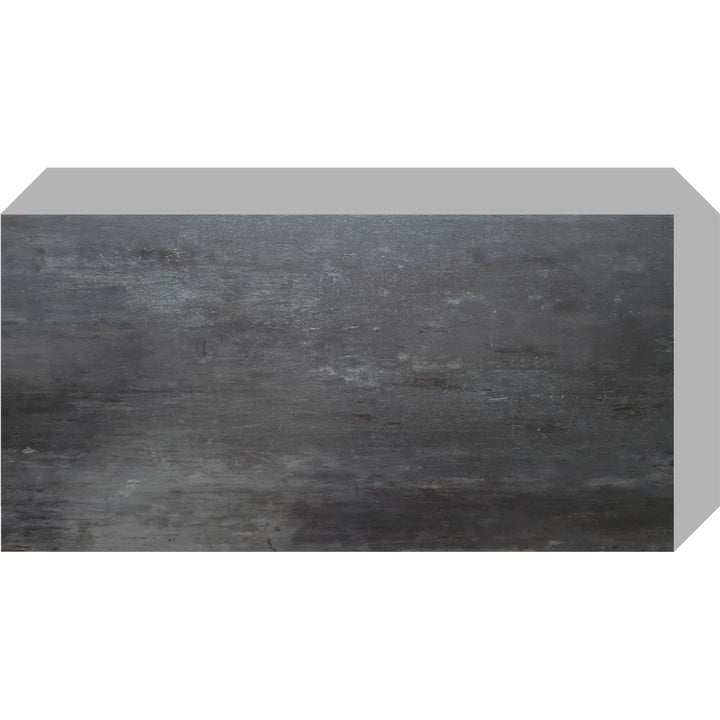 Piastrelle autoadesive per pareti e pavimenti Fliesana, set di 3, impermeabili, design in pietra naturale, colore nero