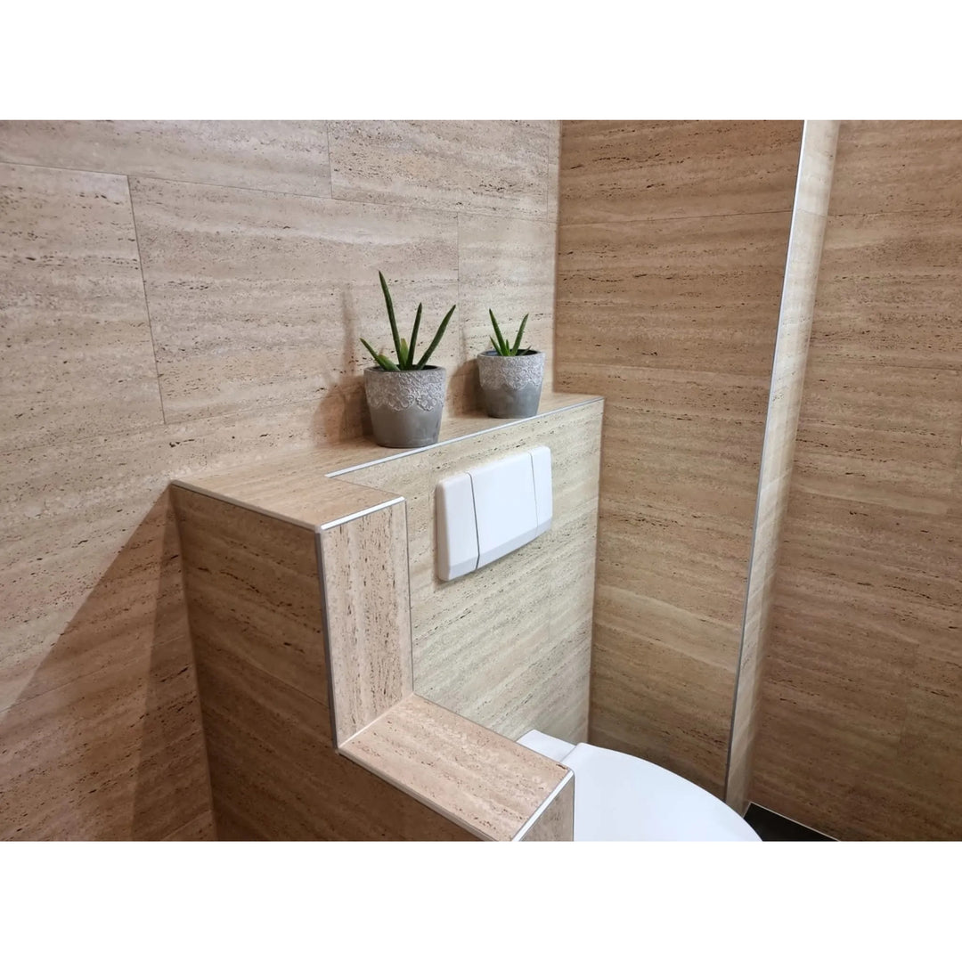 Piastrelle autoadesive per pareti e pavimenti Fliesana, set di 3, impermeabili, design in pietra naturale