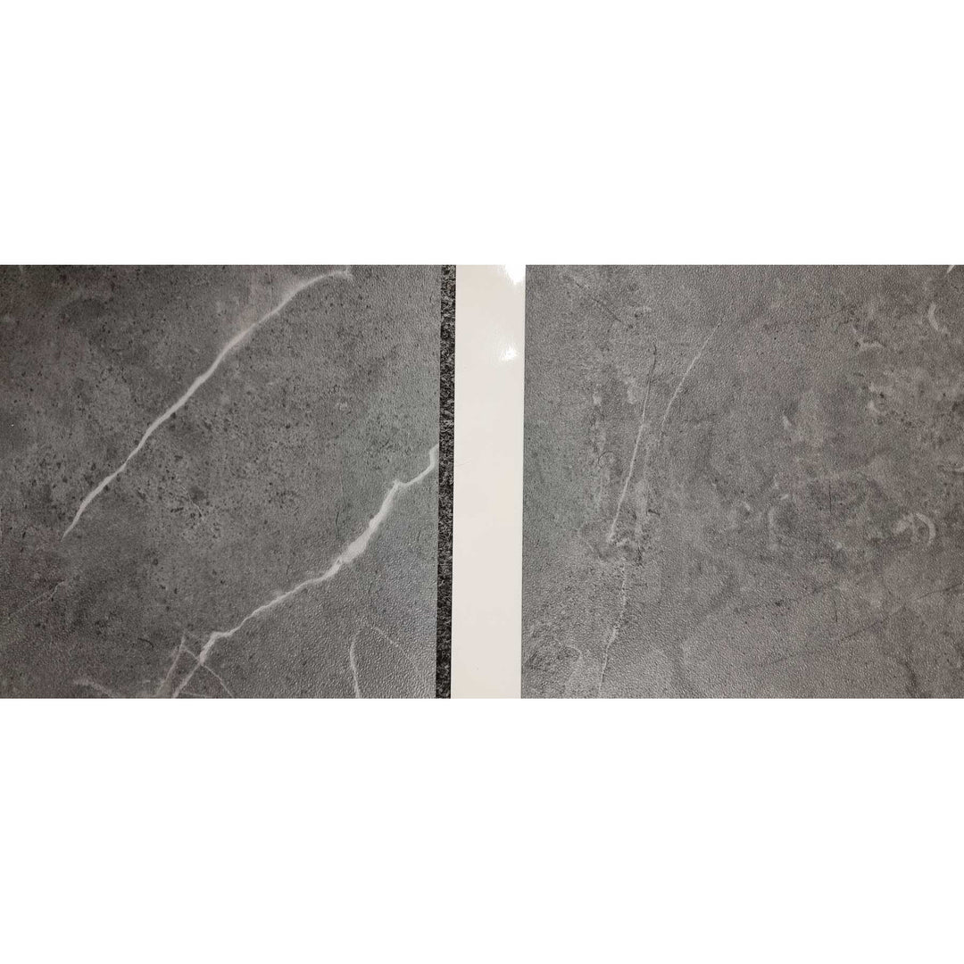 Piastrelle autoadesive per pareti e pavimenti Fliesana, set di 3, impermeabili, design in pietra naturale, colore grigio scuro
