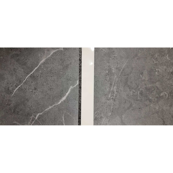 Piastrelle autoadesive per pareti e pavimenti Fliesana, set di 3, impermeabili, design in pietra naturale, colore grigio scuro