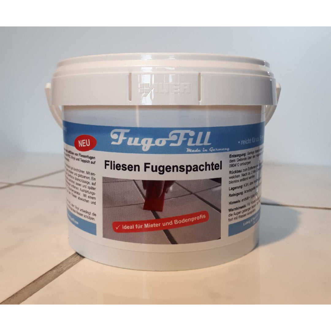 FugoFill composto rimovibile per fughe di piastrelle, 1 kg, grigio