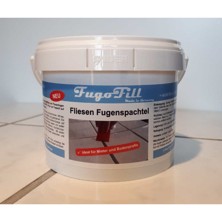 FugoFill composto rimovibile per fughe di piastrelle, 1 kg, grigio