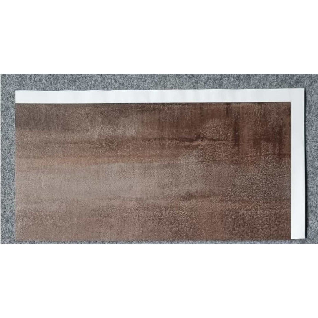 Piastrelle autoadesive per pareti e pavimenti Fliesana, set di 3, impermeabili, design in pietra naturale, color ruggine