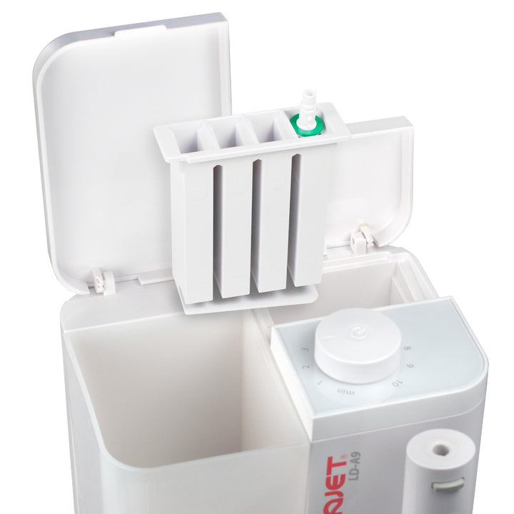 Irrigatore Aquajet, controllo elettronico, contenitore da 500 ml, 4 punte, LD-A9