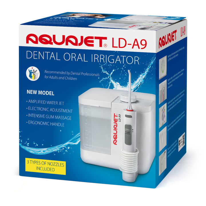 Irrigatore Aquajet, controllo elettronico, contenitore da 500 ml, 4 punte, LD-A9
