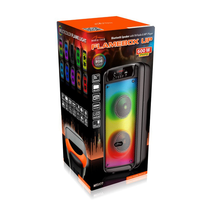 Altoparlante wireless Media-Tech, Bluetooth 5.0, radio FM, RMS 14W, MT3177