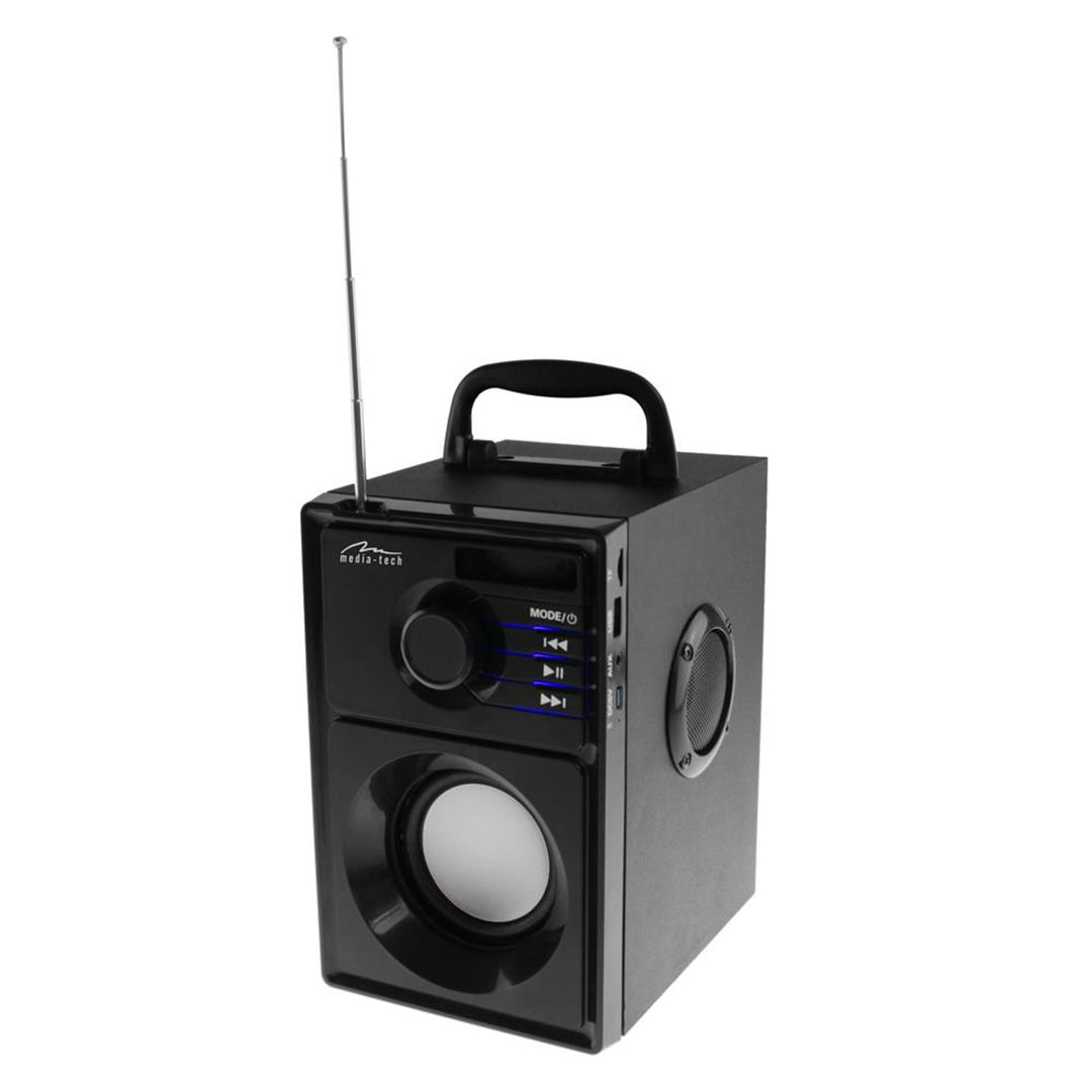 Altoparlante wireless Media-Tech, Bluetooth 5.1, radio FM, AUX, RMS 15W, MT3179