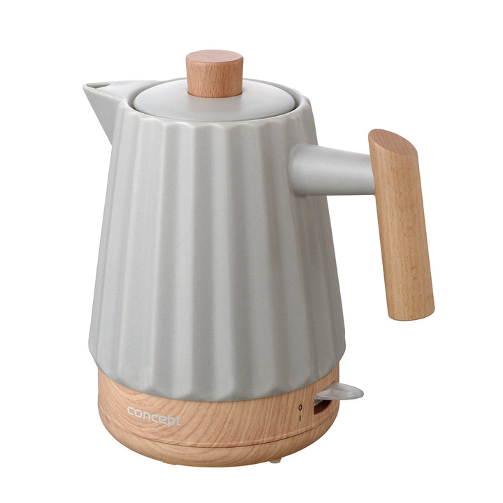 Bollitore elettrico Concept, ceramica, 1500W, 1,5L, grigio chiaro, RK0091