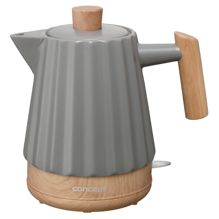 Bollitore elettrico Concept, ceramica, 1500W, 1,5L, grigio scuro, RK0092
