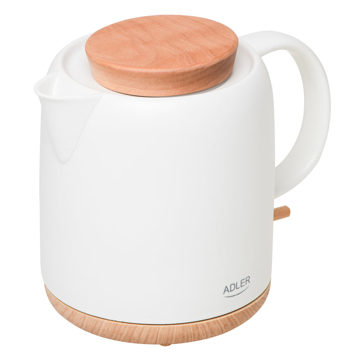 Bollitore elettrico in ceramica 1.0L, 1200W, ecru, Adler AD 1304