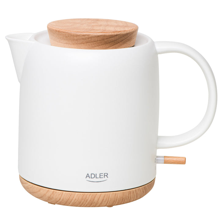 Bollitore elettrico in ceramica 1.0L, 1200W, ecru, Adler AD 1304