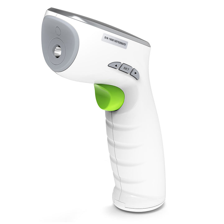 Nebulizzatore inalatore cordless portatile/manuale Promedix, kit, maschere, PR-835 + termometro medico a infrarossi senza contatto Promedix PR-960