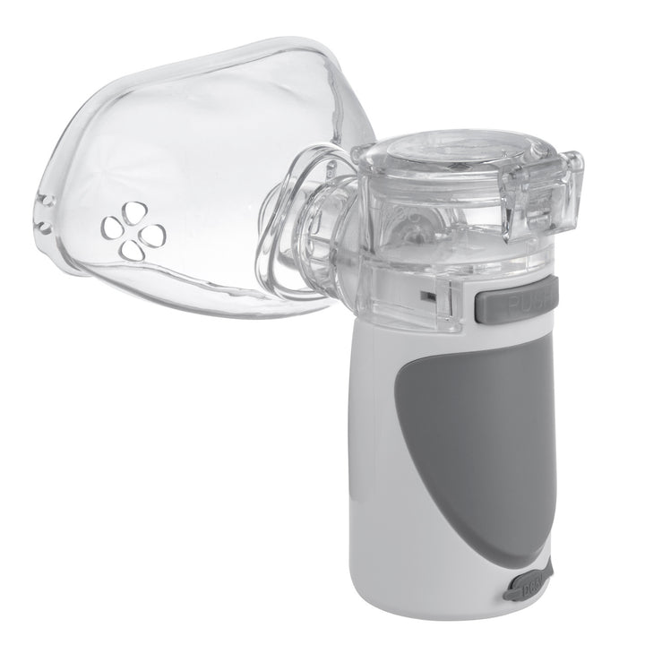 Nebulizzatore inalatore cordless portatile/manuale Promedix, kit, maschere, PR-835 + termometro medico a infrarossi senza contatto Promedix PR-960