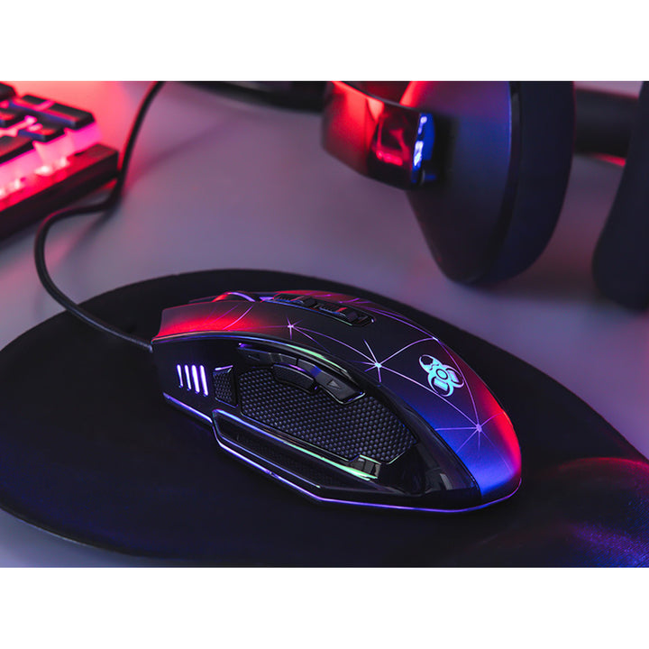 Mouse da gioco Tracer, retroilluminato RGB, 7200 DPI, Spazio