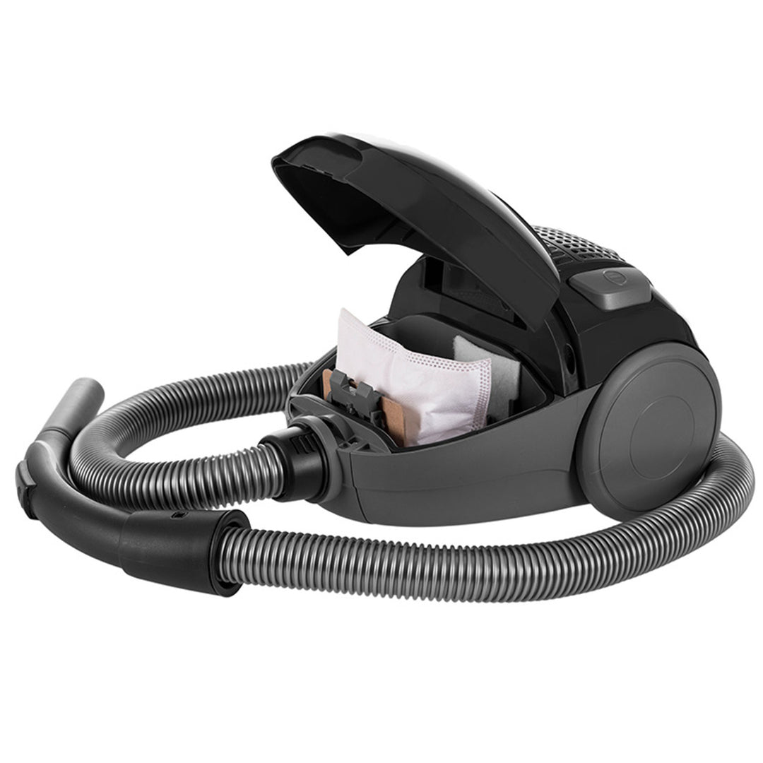 Aspirapolvere Lafe con sacco, sistema di filtraggio triplo, 800W, nero, Compact S