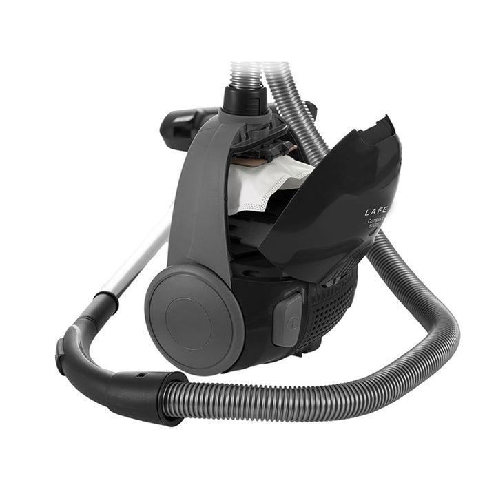 Aspirapolvere Lafe con sacco, sistema di filtraggio triplo, 800W, nero, Compact S