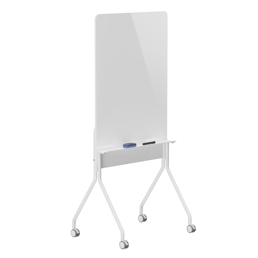 Lavagna cancellabile a secco Ergo Office, orientamento verticale, bianca, monofacciale, con ripiano, dimensioni lavagna 1190x790 mm, ER-305