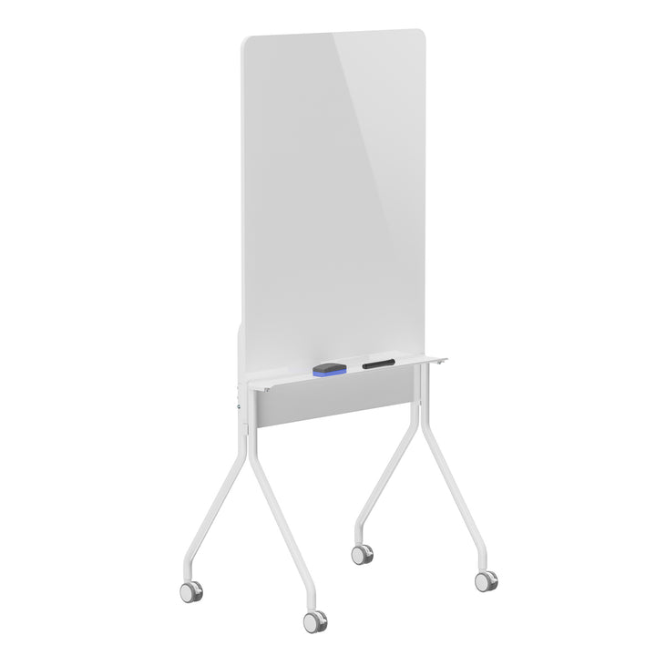 Lavagna cancellabile a secco Ergo Office, orientamento verticale, bianca, monofacciale, con ripiano, dimensioni lavagna 1190x790 mm, ER-305