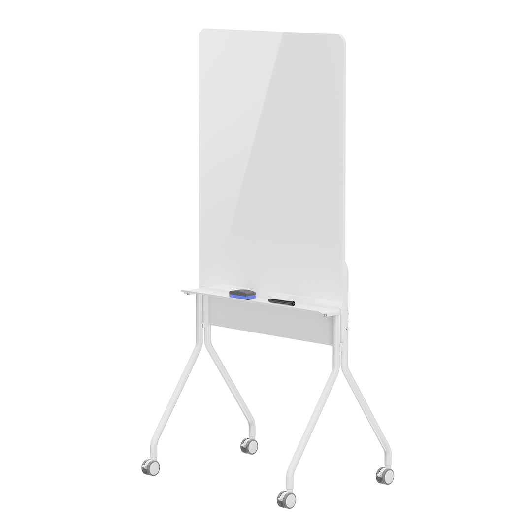 Lavagna cancellabile a secco Ergo Office, orientamento verticale, bianca, monofacciale, con ripiano, dimensioni lavagna 1190x790 mm, ER-305
