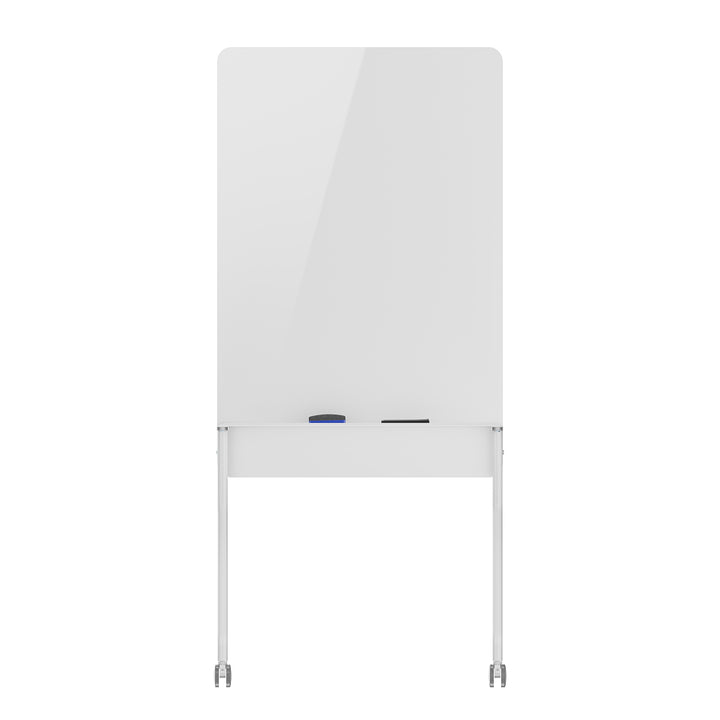 Lavagna cancellabile a secco Ergo Office, orientamento verticale, bianca, monofacciale, con ripiano, dimensioni lavagna 1190x790 mm, ER-305