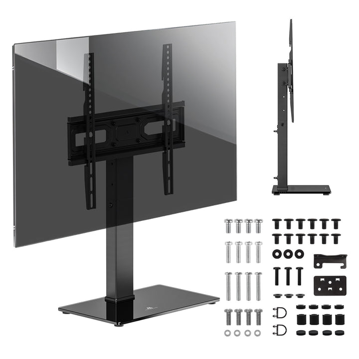 Supporto TV universale Maclean, per mobile RTV, supporto, max. 40 kg, max. VESA 400x400, regolazione in altezza e angolazione, per TV 32-65", MC-124