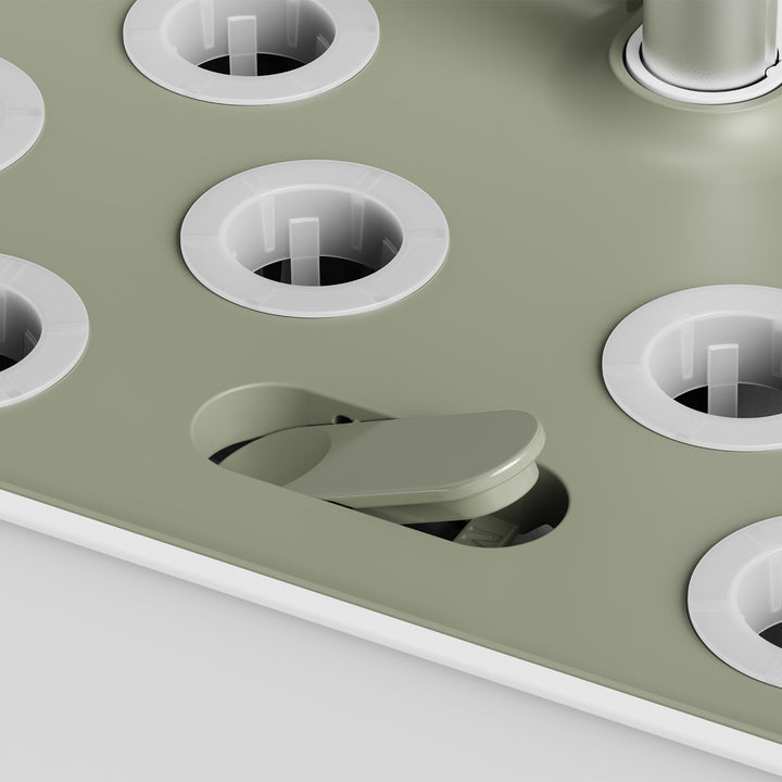 GreenBlue Sistema intelligente di coltivazione di piante da interno, vaso SMART, capacità 4L, per 12 piante, LED a spettro completo, GB133