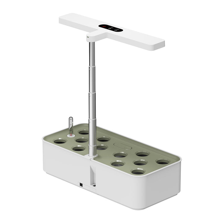 GreenBlue Sistema intelligente di coltivazione di piante da interno, vaso SMART, capacità 4L, per 12 piante, LED a spettro completo, GB133