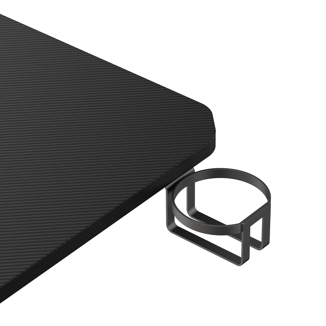 Scrivania da gioco NanoRS, nera, con porta cuffie e porta bicchieri, max. 75 kg, dimensioni 1200x600x750 mm, RS101