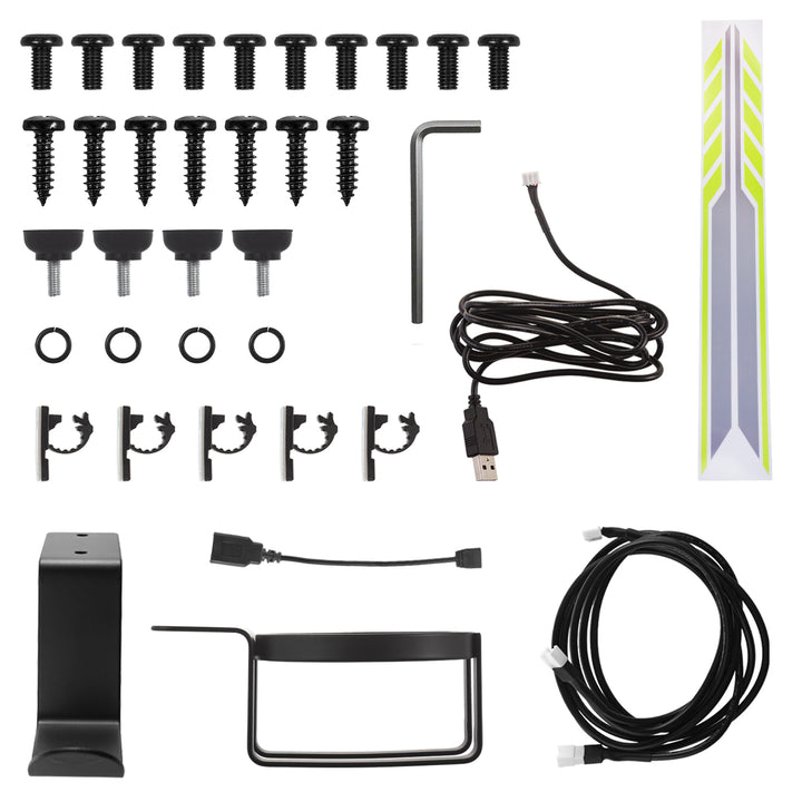Scrivania da gioco NanoRS, nera, con supporto per cuffie e tazze, retroilluminazione RGB, max. 75 kg, dimensioni 1200x600x750 mm, RS102