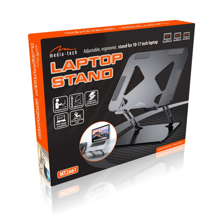 Supporto ergonomico regolabile per laptop  Media-Tech LAPTOP STAND MT2661