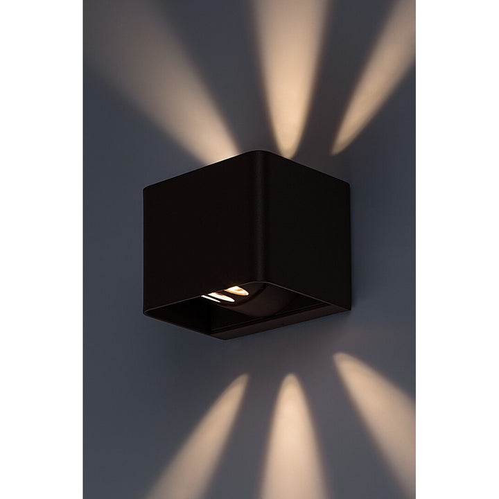 Rabalux Hallstatt 10W lampada da parete per esterni IP54 marrone