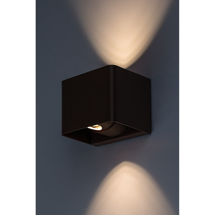 Rabalux Hallstatt 10W lampada da parete per esterni IP54 marrone