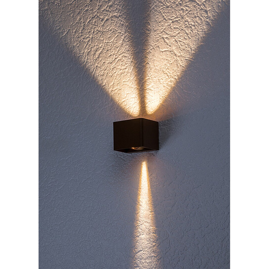 Rabalux Hallstatt 10W lampada da parete per esterni IP54 marrone