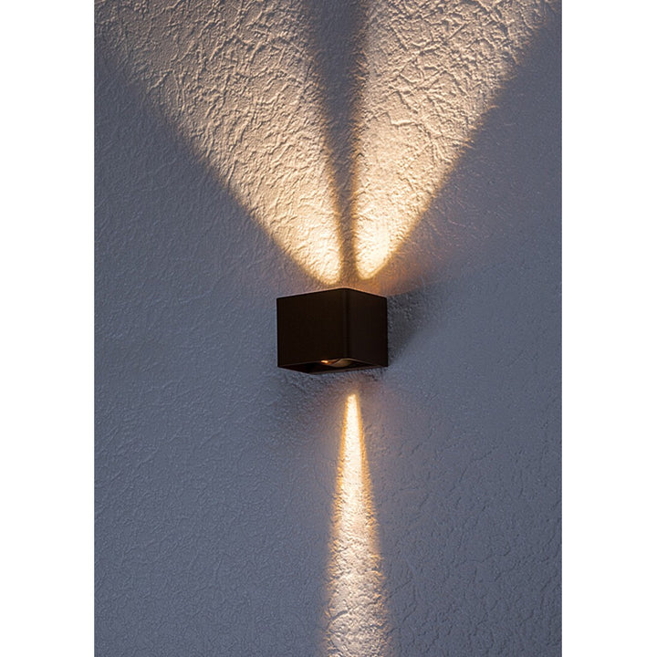 Rabalux Hallstatt 10W lampada da parete per esterni IP54 marrone