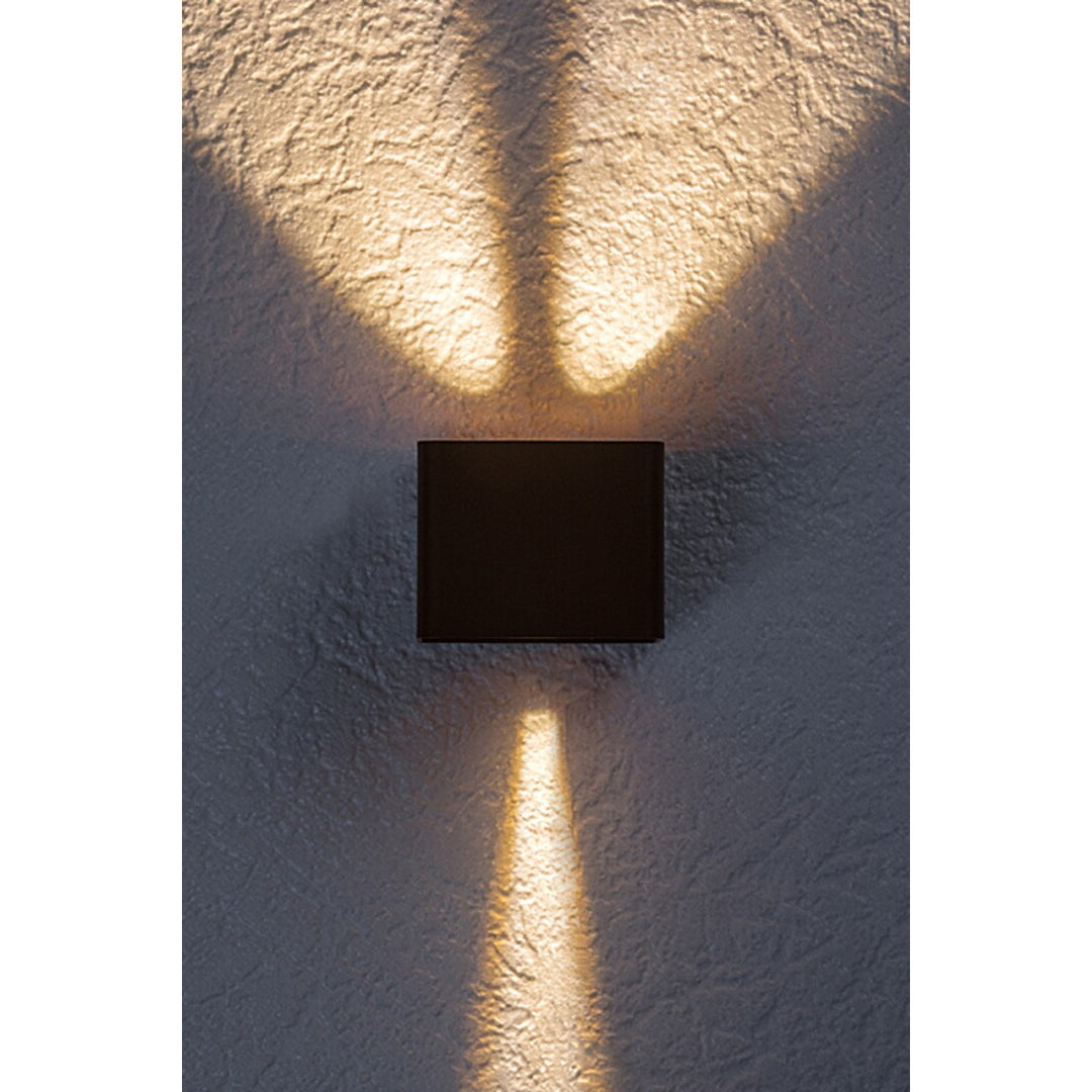 Rabalux Hallstatt 10W lampada da parete per esterni IP54 marrone